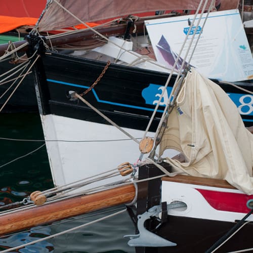 Bateaux traditionnels rassemblés