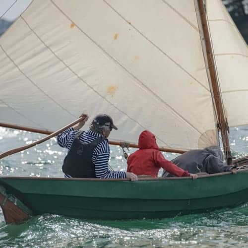 'Den Sioul', canot de type voile-aviron