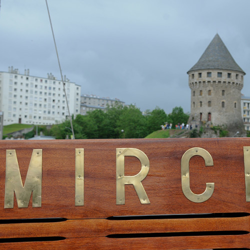 Vue sur la tour Tanguy, quartier de Recouvrance à Brest
