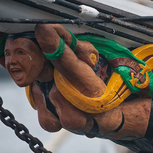 Figure de proue du Tres Hombres