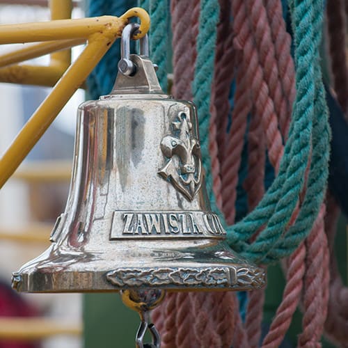 Cloche de bord du Zawisza Czarny