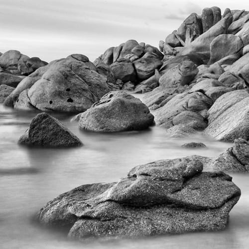 Rochers aux formes arrondies