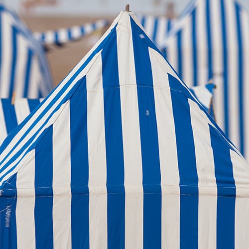 Tentes rayées