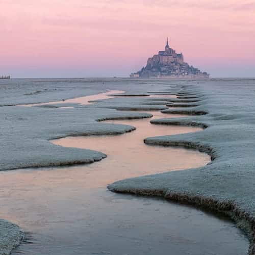 Lever de soleil sur le Mont Saint-Michel