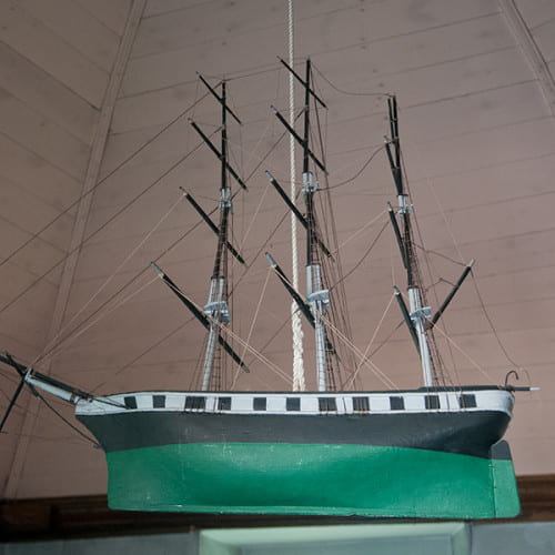 Maquette du trois-mâts 'Saint-Paul'
