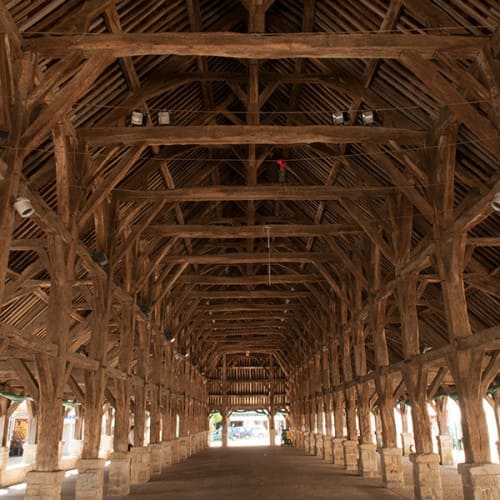 Charpente des halles de Questembert