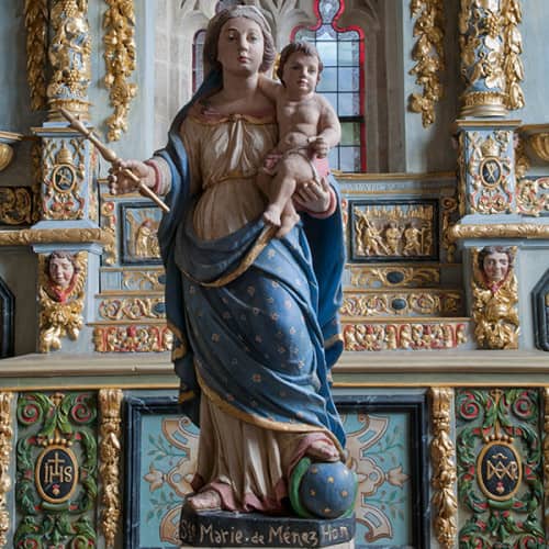 Statue de Sainte-Marie du Menez-Hom