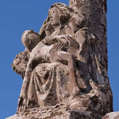 Détail du calvaire de Tronoën