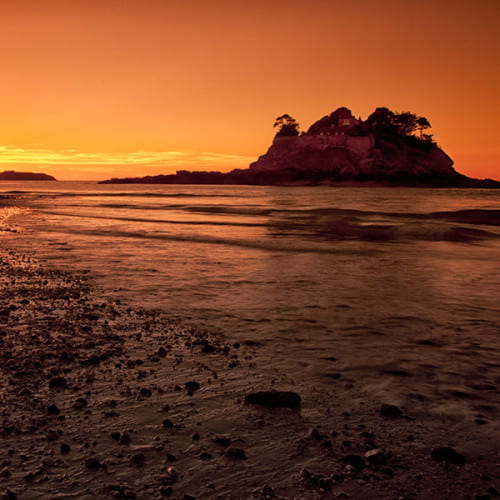 Coucher de soleil sur l'île du Guesclin