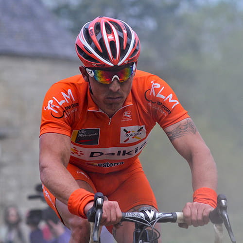 Coureur cycliste de l'équipe Roubaix-Dalkia